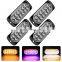 12Led Ultra-Thin Flash Led Warning Lamp 12-24V Body Side Warning Lamp Truck / Truck Side Tail