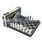 high quality outdoor travel portable folding luxury Chess Set magnetic chess board checkers 3 in 1 chessboard chess queen