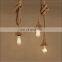 Vintage Industrial Hemp Rope Electrical Wire Braided Cable