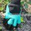 Hot sale waterproof 4 ABS claw garden gloves with digging and planting safety gloves for gardening