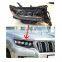 New Head lamp Modification Headlights 4 Eyes LED Headlight for Land Cruiser Prado 2018-2021