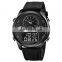 Skmei 1653 Digital Wristwatch 30m Water Resistant Leather Watches Men Analog Quartz Watches