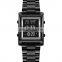 New Skmei 1812 Square Digital Watch For Men Gold Stainless Steel Watch Water Resistant 3 ATM