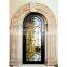 american good cheap arch top wrought iron double front doors