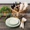 Custom green metal soy sauce pie butter enamel dishes for restaurant