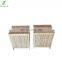 Bamboo Bathroom Folding Bamboo Laundry Hamper Includes Machine Washable Cotton Canvas Liner Large Laundry Basket
