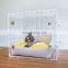 Luxury Customized  Plastic Pet Kennel Clear Acrylic Dog Kennel Cage with Door