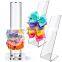 Acrylic Scrunchie Holder Stand Jewelry Vertical Bracelet Display Organizer Hair Band Holder L-Shaped Acrylic Hair Clip Holder