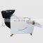 Hair Salon Furniture Back Washing Unit Salon Ceramic Basin Beauty Shampoo Chair Shampoo Bed