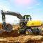 Earthwork mini backhoe excavator 360 degree rotation mini excavator