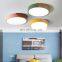 Ultra Thin Remote Multicolor Ceiling Lamp Surface Mounted Metal Round Led Ceiling Light