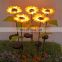 Outdoor Solar Led Sunflower Lawn Light Garden Stake Lights For Patio Yard Porch Walkway Landscape Lighting Decoration