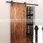 Good Quality new Design Sliding Barn Door Hardware Flat Track Sliding Door System in Satin Black