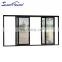 Superhouse soundproof interior sliding aluminum glass door for living room