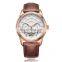 2019 Brand DKYT small order leather straps men business classic automatic skeleton moon phase watch