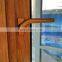 new products of thermal break  aluminum swing window  95 series profile casement window wooden color