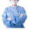 factory wholesale cheap waterproof gown pp pe disposable isolation suit gown