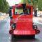 Children play outdoor carnival trackless train fun road trains theme park attraction tourist train