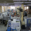 CNC machining parts manufacturing in precision mechanical parts processing plant, stainless steel thickened material