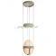 Modern minimalist home hotel decorative lighting brass glass shade chandelier luxury pendant light