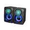 Desktop Computer Speaker Wired Laptop 2 Channel USB Music Box with Glare RGB Colorful LED Light Speaker