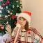 China Factory Plush Cap Christmas Decoration Christmas Hat Santa Claus Hat