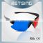 Beautiful designer plastic vision Red Blue 3d plastic glasses for cinema and tv-KX30