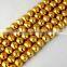 AAA Beautiful Natural 24k Gold Plated Copper Rondelle Beads Findings beads 7 inch 8mm Matte Finish Beads