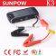 SUNPOW mini air compressor with multi-function jump starter smart power bank