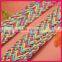 New arrival fashion colorful handmade PU braided trim WBP-001