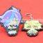 hot sell movie character 2d cartoon soft pvc keychain