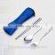 Travel cutlery 3pcs spoon fork chopsticks with low price and high quality