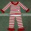 New Red White Wholesale Children Cotton Pajamas Boutique Set Pajamas Kids Photo