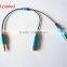 manufacture gold-plated DC3.5 m to 2*female earphone splitter cable