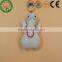 Dongguan cute white frog shaped keychain plush toy with big eyes