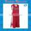 red white basketball jersey uniform with black name and number