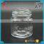 wholesale 70ml stock clear Spicy sauce glass packaging with screw silver cover