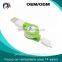 Quality First Offer Free Sample USB to microusb adapter stretch retractable charging usb cable