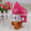 cute girls doll lastic pvc coin bank for kids