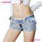 New Style Hot Ladies Damaged Shorts Women Denim Jean