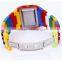 Colorful silicone case and strap digital watch for girls