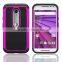 Durable anti-skid TPU defender case for Motorola G3 scratchproof phone cover