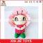 customize cute cartoon plush mascot doll lovely girl and boy doll