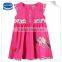(H6148) fuchsia 2-6 years girl corduroy dresses nova kids clothing fashion new arrivel baby frocks embroidery summer dress child