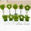 2016 Newest Design Artificial Moss Letter Mini Potted Plant With Wholesale Price