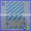 Factory supply square bottom blue printing paper gift bag, blue and white stripes paper bag