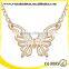 butterfly shaped fake crystal necklace, make crystal necklace