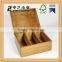 High Quality Customized Unfinished Box Nature Wooden Tea Storage Wood Box For Best Sale