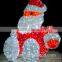 Christmas Decorations Lighted Led Acrylic Light Outdoor Sitting Santa