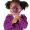 Colorful Plastic Magnifying Glass, Pocket Magnifier for Kids